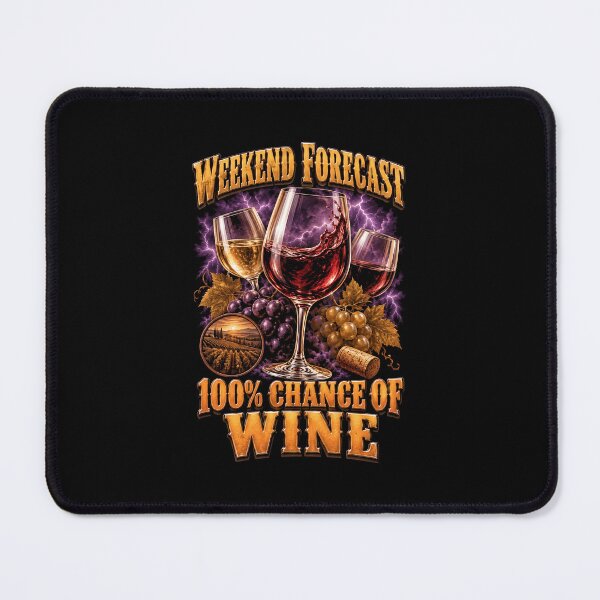 Item preview, Wine Lover Weekend Forecast 100% Wine designed and sold by LuminOrb.