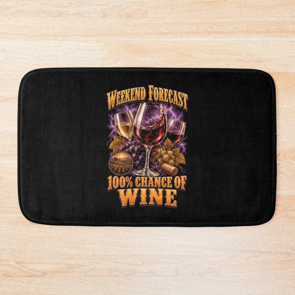 Item preview, Wine Lover Weekend Forecast 100% Wine designed and sold by LuminOrb.