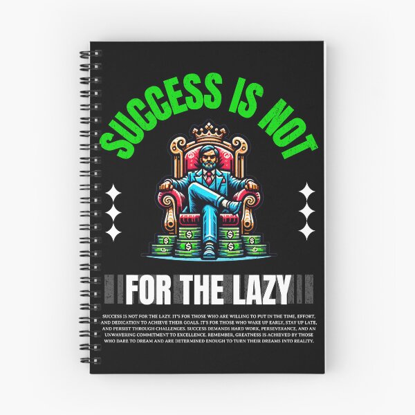 Item preview, Success Is Not For The Lazy T-Shirt, Motivational King Throne Tee, Hustle Grind Shirt, Entrepreneur Gift, Money Mindset Tee designed and sold by vec4u.