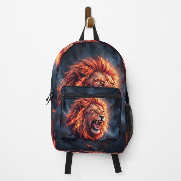 Item preview, Fiery Roaring Lion Fire Smoke Art designed and sold by Marcu Ioachim.