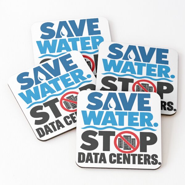 Item preview, Save Water Stop Data Centers designed and sold by Itai Doshin.