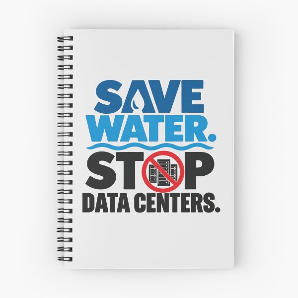 Item preview, Save Water Stop Data Centers designed and sold by Itai Doshin.