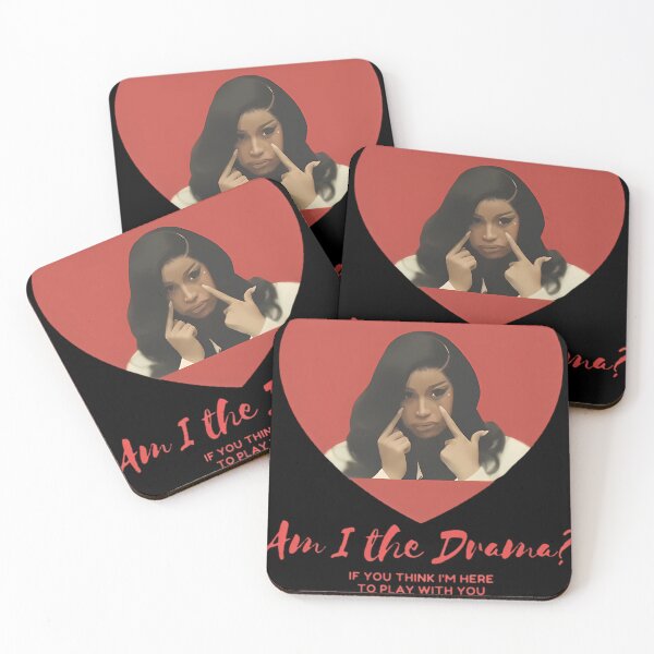 Item preview, CardiB Am I The Drama Quote Funny Meme Heart designed and sold by DreamArt-Jar.