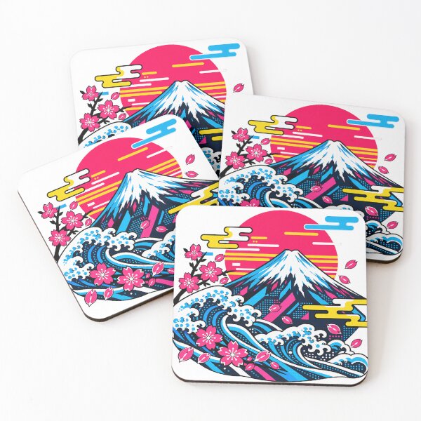 Item preview, Mount Fuji & Japanese Waves – Modern Japanese Pop Art designed and sold by KASUMINK.