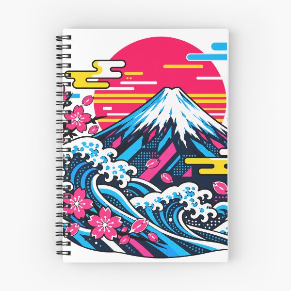 Item preview, Mount Fuji & Japanese Waves – Modern Japanese Pop Art designed and sold by KASUMINK.