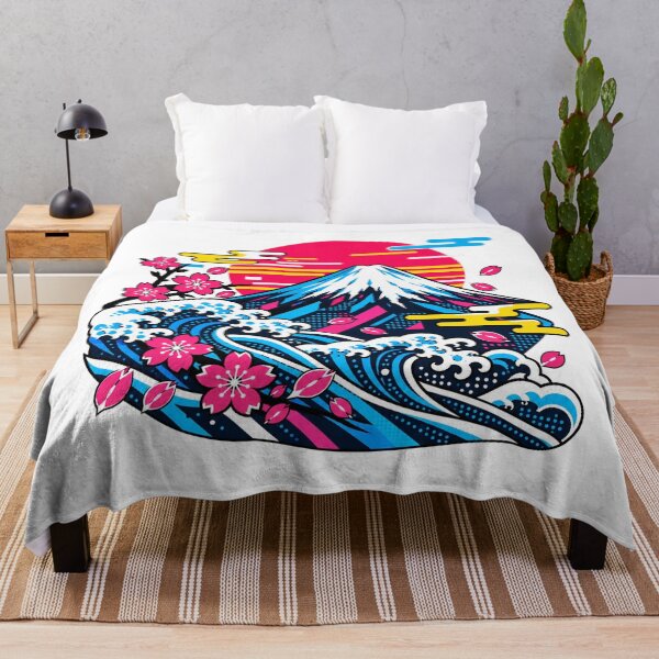 Item preview, Mount Fuji & Japanese Waves – Modern Japanese Pop Art designed and sold by KASUMINK.