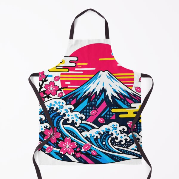 Item preview, Mount Fuji & Japanese Waves – Modern Japanese Pop Art designed and sold by KASUMINK.