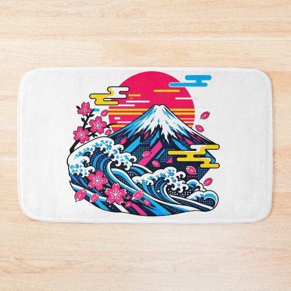 Item preview, Mount Fuji & Japanese Waves – Modern Japanese Pop Art designed and sold by KASUMINK.