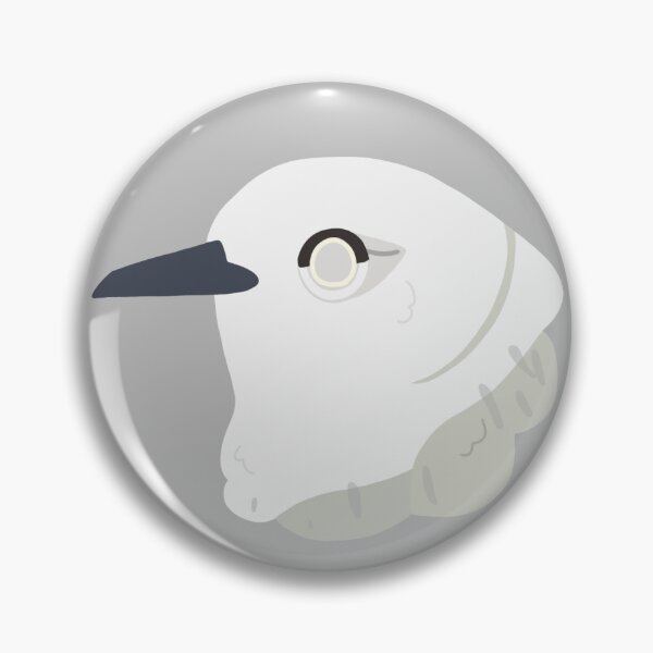 Item preview, CBS Sticker - Leucistic Grey Warbler  designed and sold by ClumsyPillbug.