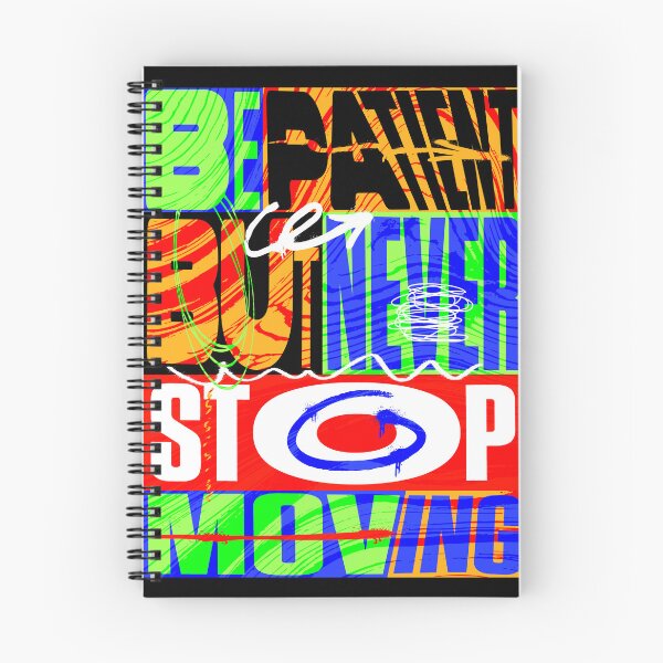 Item preview, Be Patient But Never Stop Moving T-Shirt, Bold Motivational Pop Art Tee, Colorful Typography Graphic Shirt, Growth Gift designed and sold by vec4u.