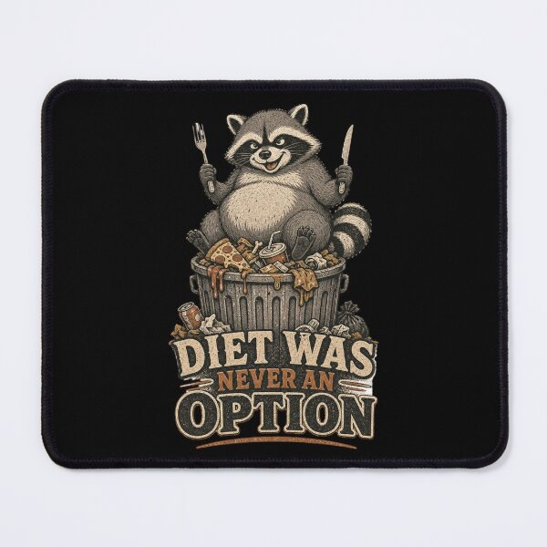 Item preview, Diet Was Never An Option Shirt, Funny Raccoon T-Shirt, Trash Panda Tee, Sarcastic Animal Lover Gift, Vintage Funny Graphic designed and sold by TshirtsLabs.