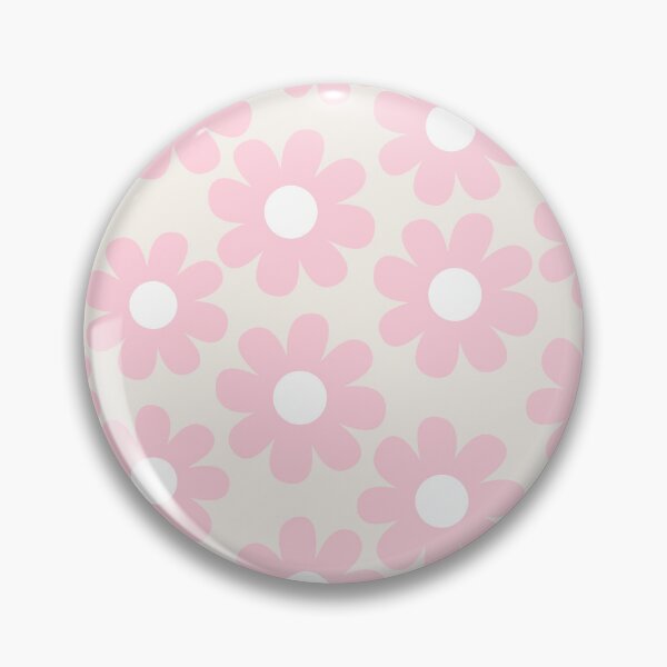 Artikelvorschau, Babyrosa Retro-Gänseblümchenmuster entworfen und verkauft von GemsAnatomy.