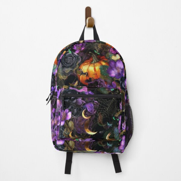 Item preview, Enchanted Midnight Garden: Gothic Halloween Floral Seamless Pattern designed and sold by Dream Bloom Gallery.