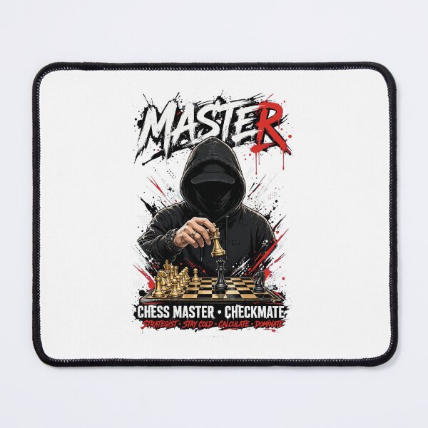 Item preview, MASTER Chess Master Hooded Checkmate Strategist Graffiti Chess designed and sold by VYBE DARK Studio.