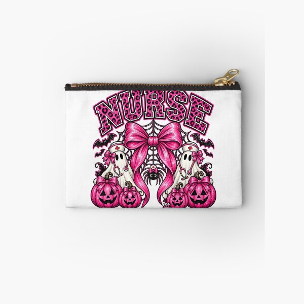 Item preview, Nurse Halloween Pink Coquette Bow Ghost Nurse Art designed and sold by DesignArtist.ia.