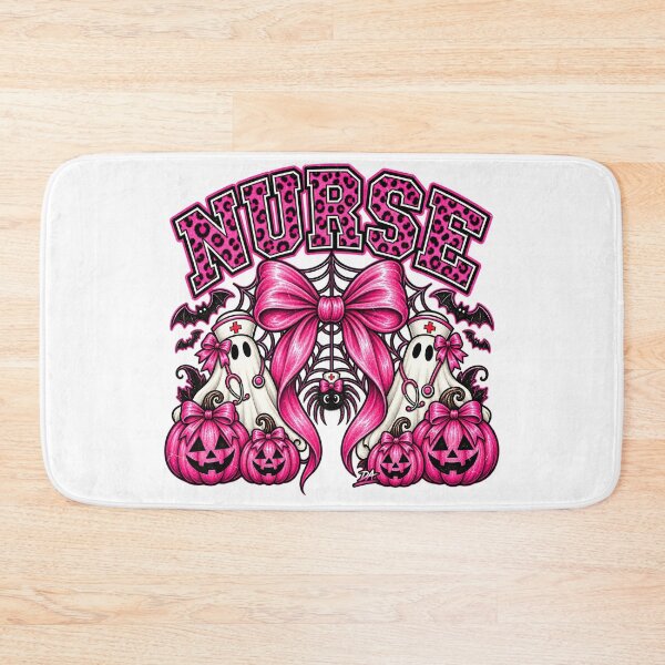Item preview, Nurse Halloween Pink Coquette Bow Ghost Nurse Art designed and sold by DesignArtist.ia.