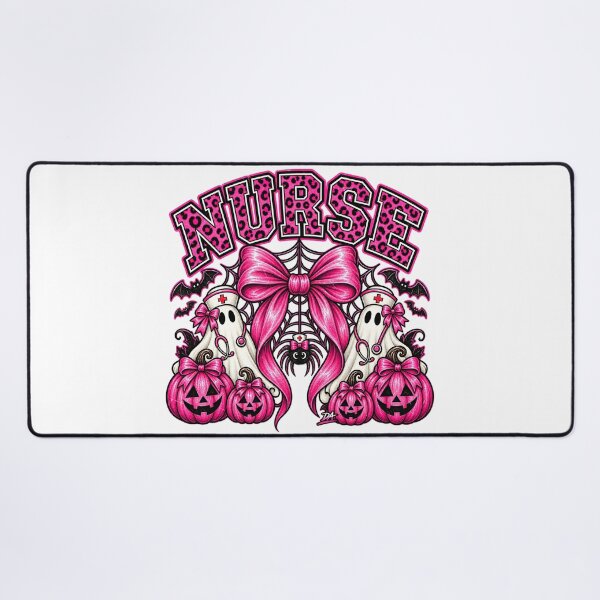 Item preview, Nurse Halloween Pink Coquette Bow Ghost Nurse Art designed and sold by DesignArtist.ia.