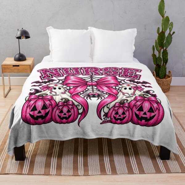 Item preview, Nurse Halloween Pink Coquette Bow Ghost Nurse Art designed and sold by DesignArtist.ia.