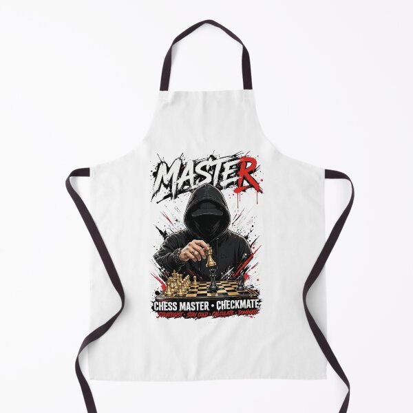 Item preview, MASTER Chess Master Hooded Checkmate Strategist Graffiti Chess designed and sold by LunaGlow Studio.