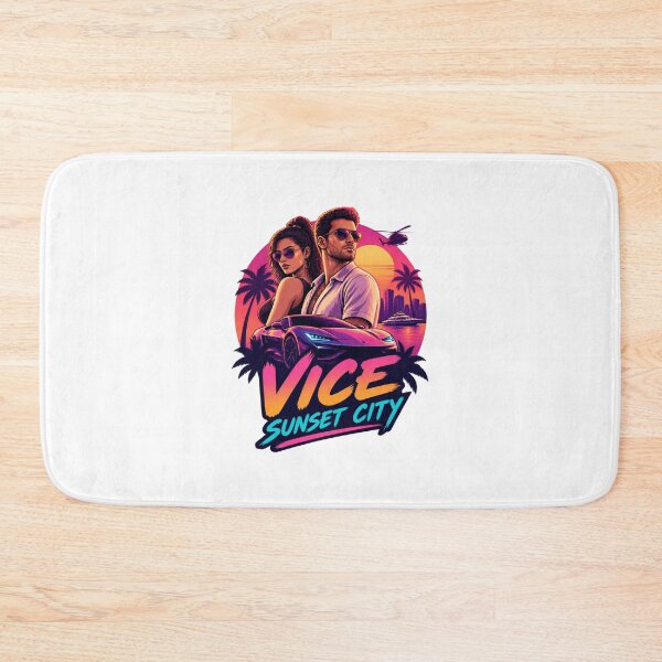 Item preview, Retro Sunset City Design Inspired by 80s Miami Vibes designed and sold by Dahlak-Clothing.