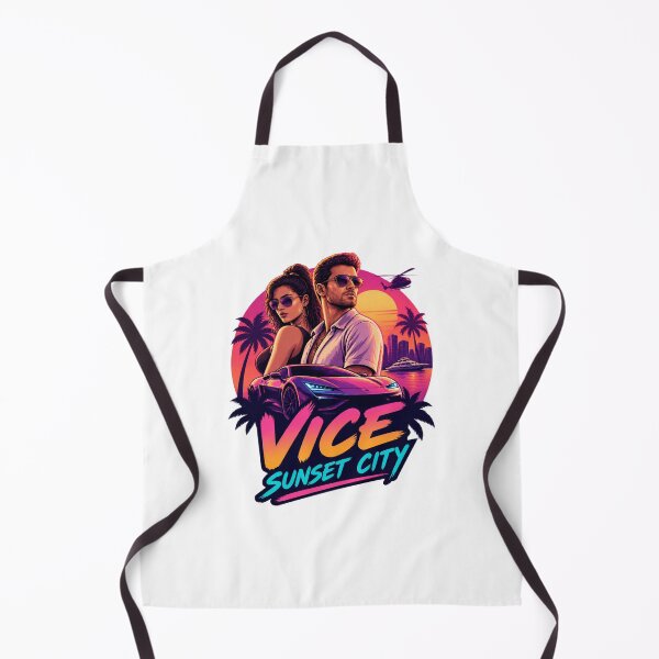 Item preview, Retro Sunset City Design Inspired by 80s Miami Vibes designed and sold by Dahlak-Clothing.