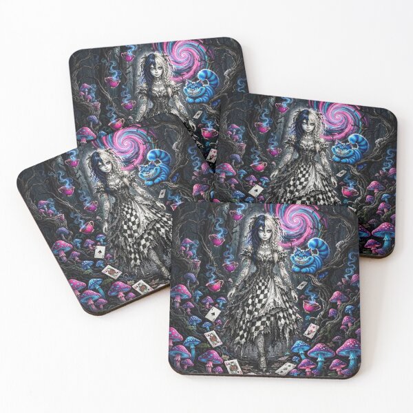 Item preview, Alchemical Wonderland Gothic Alice Neon Fantasy Art designed and sold by Designs by kp .