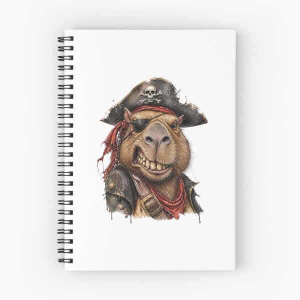 Item preview, Pirate Capybara Captain Funny Nautical Animal Adventure Artwork designed and sold by Wilcox PhotoArt.