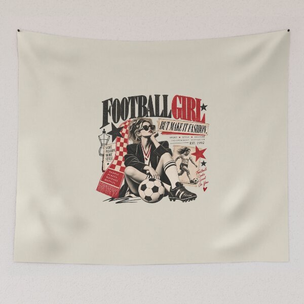Item preview, Football Girl But Make It Fashion Vintage Soccer Fashion designed and sold by goldzilla.studio.
