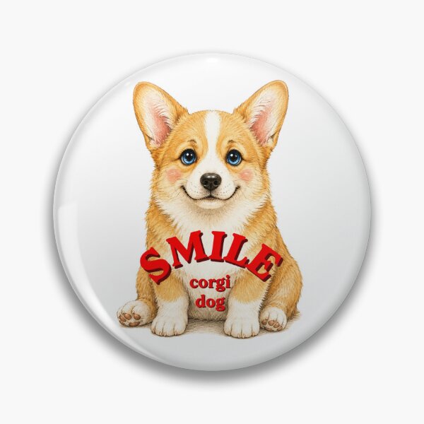 Item preview, SMILE Corgi Dog designed and sold by R&A HANDMADE.