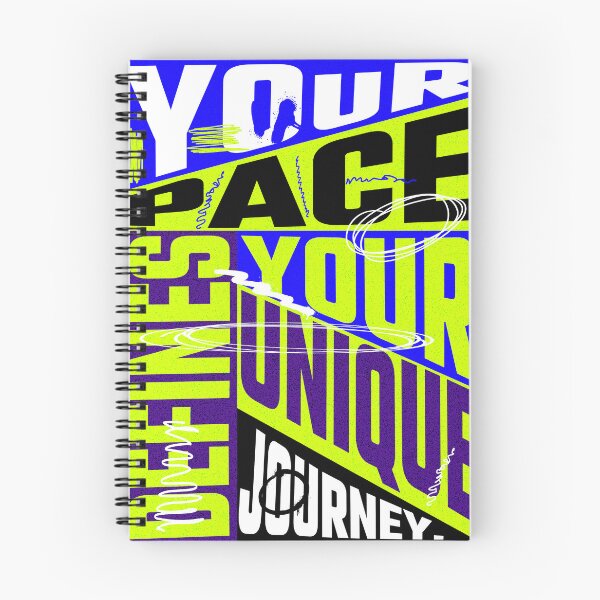 Item preview, Your Pace Defines Your Unique Journey T-Shirt, Bold Pop Art Typography Tee, Colorful Motivational Graphic Shirt designed and sold by vec4u.