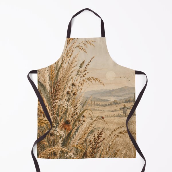Item preview, Autumn Meadow Oil Painting Golden Wheat Field Bird designed and sold by Jozefin's Studio.