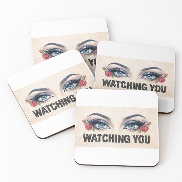Item preview, Watching You Blue Eyes and Roses Vintage Tattoo Design designed and sold by MaRCAStro.