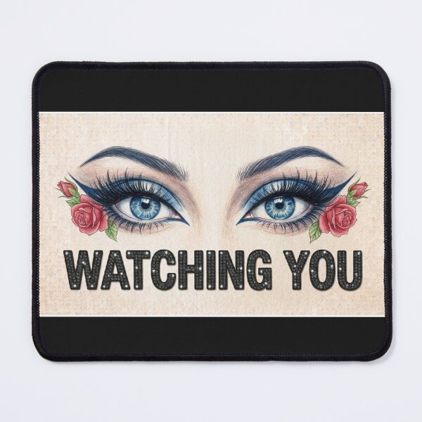 Item preview, Watching You Blue Eyes and Roses Vintage Tattoo Design designed and sold by MaRCAStro.
