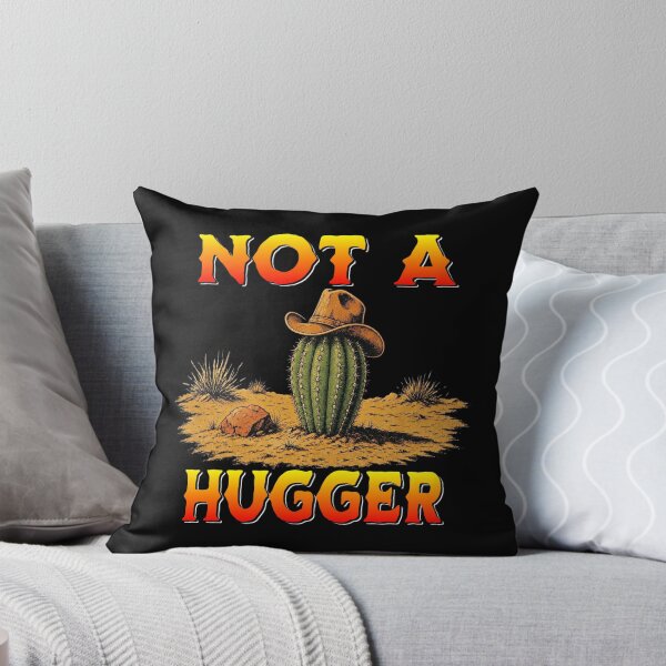 Item preview, Not A Hugger Sarcastic Cowboy Cactus designed and sold by TheEndDesign.