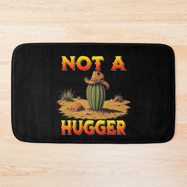 Item preview, Not A Hugger Sarcastic Cowboy Cactus designed and sold by TheEndDesign.