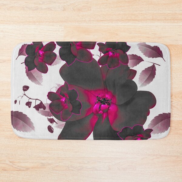 Item preview, Dark Rugosa Rose Flowers on Leaves designed and sold by Dahneray1.