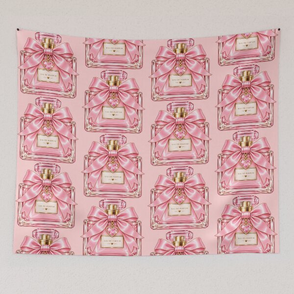 Item preview, Pink Perfume Bottle Sticker | Coquette Bow Perfume | Cute Girly Beauty Aesthetic designed and sold by StickyDelights.