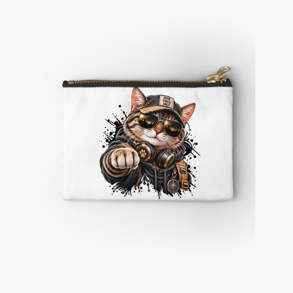 Item preview, Good Vibes Only Cat – Cool Streetwear Adventure designed and sold by ArtGStudio.
