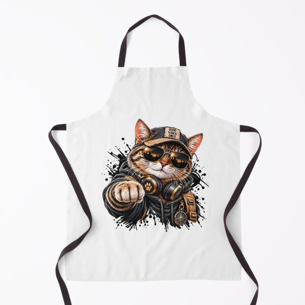 Item preview, Good Vibes Only Cat – Cool Streetwear Adventure designed and sold by ArtGStudio.