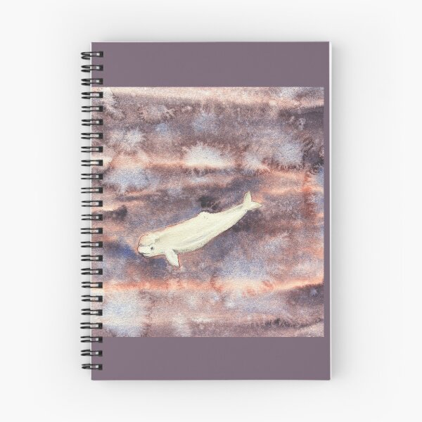 Item preview, Beluga Whale — Delphinapterus leucas | Watercolour & Ink Arctic Study designed and sold by SundayGirlTeam.