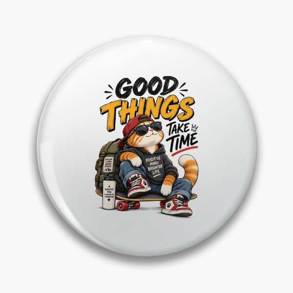 Item preview, Motivational Cat Skateboard Streetwear Design designed and sold by BDLuck2021.