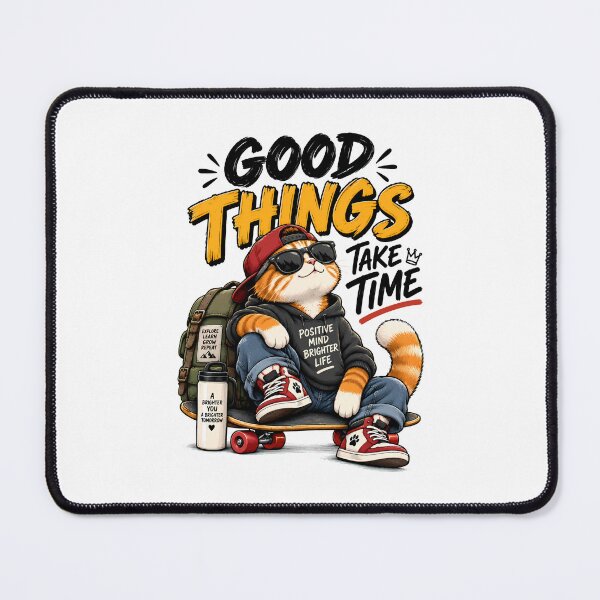 Item preview, Motivational Cat Skateboard Streetwear Design designed and sold by BDLuck2021.