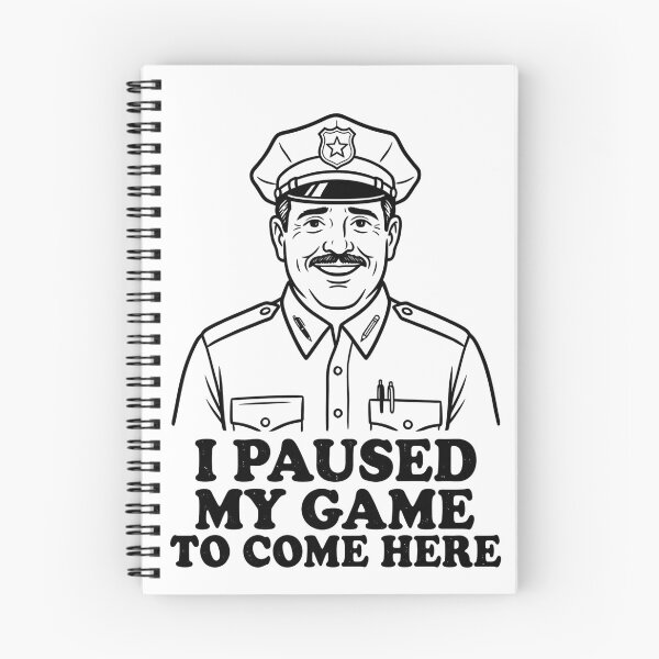 Item preview, Funny Office Cop Gamer T-Shirt – I Paused My Game To Come Here designed and sold by mnkyride.