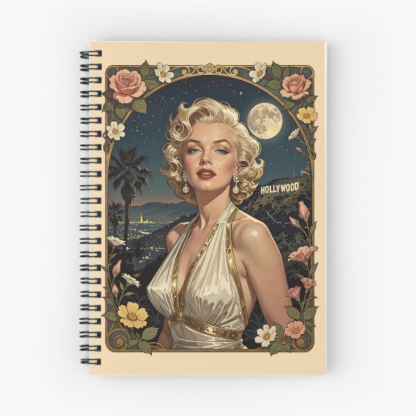 Item preview, Marilyn Monroe Retro Floral Old Hollywood Art designed and sold by BorgSpareParts.