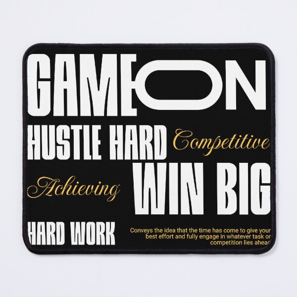 Item preview, Game On Hustle Hard Win Big T-Shirt, Bold Sports Motivation Tee, Competitive Achiever Graphic Shirt, Hard Work Gift designed and sold by vec4u.