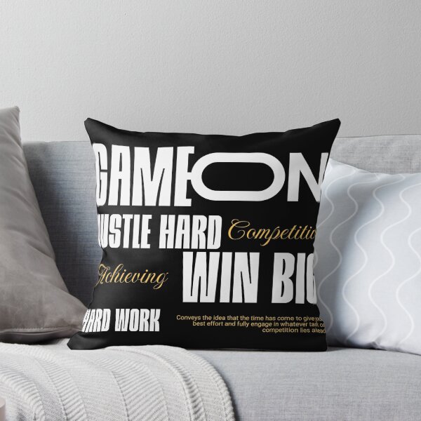 Item preview, Game On Hustle Hard Win Big T-Shirt, Bold Sports Motivation Tee, Competitive Achiever Graphic Shirt, Hard Work Gift designed and sold by vec4u.