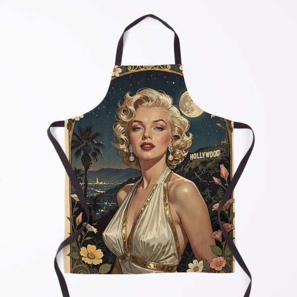 Item preview, Marilyn Monroe Retro Floral Old Hollywood Art designed and sold by BorgSpareParts.