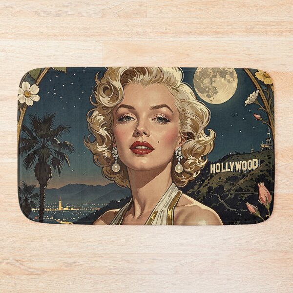 Item preview, Marilyn Monroe Retro Floral Old Hollywood Art designed and sold by BorgSpareParts.