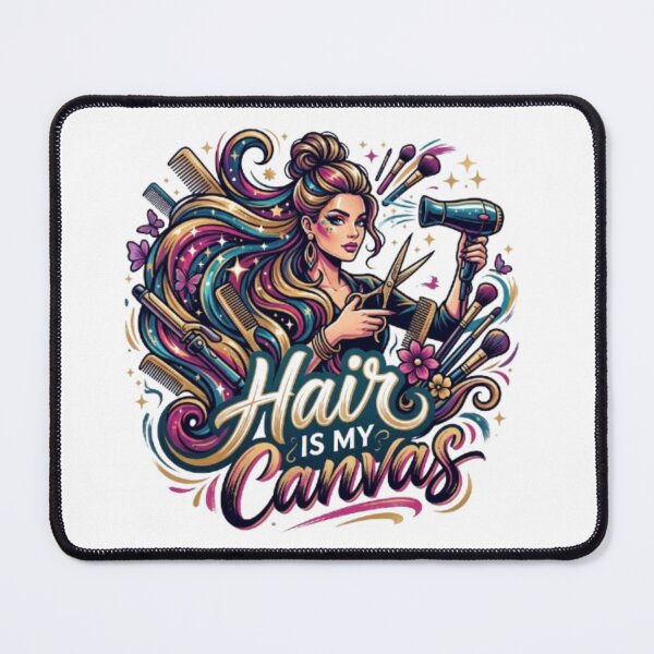 Item preview, Hair Is My Canvas - Hairstylist & Cosmetologist Gift designed and sold by PixelStyle Studio.