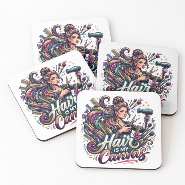 Item preview, Hair Is My Canvas - Hairstylist & Cosmetologist Gift designed and sold by PixelStyle Studio.